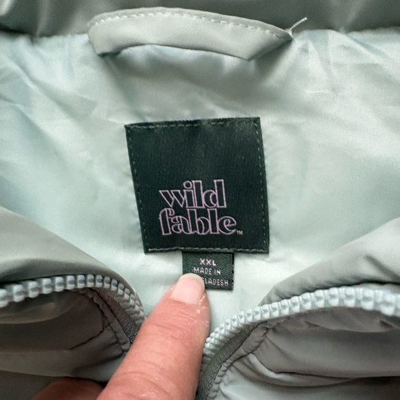 NWOT Wild Fable Baby Blue Puffer Vest XXL - Picture 2 of 4
